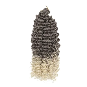 Szürke-Szőke Ombre Hullámos Póthaj Fonáshoz - 50 cm
