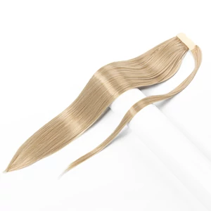 Szőke Hosszú Egyenes Szintetikus Póthaj Copfhoz 60 cm