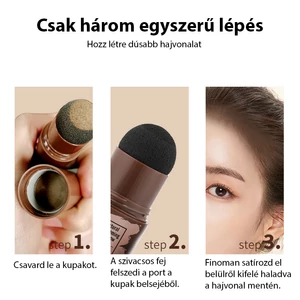 MLSMILE Szürkésfekete Szemöldök Formázó Készlet Sablonnal és Szemöldökkefével