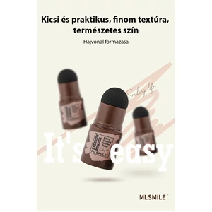 MLSMILE Szürkésfekete Szemöldök Formázó Készlet Sablonnal és Szemöldökkefével