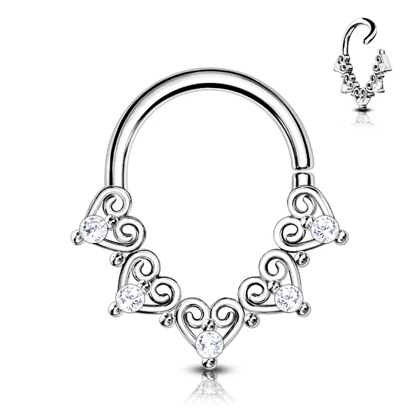 A & ONE Ezüst Színű Septum Piercing