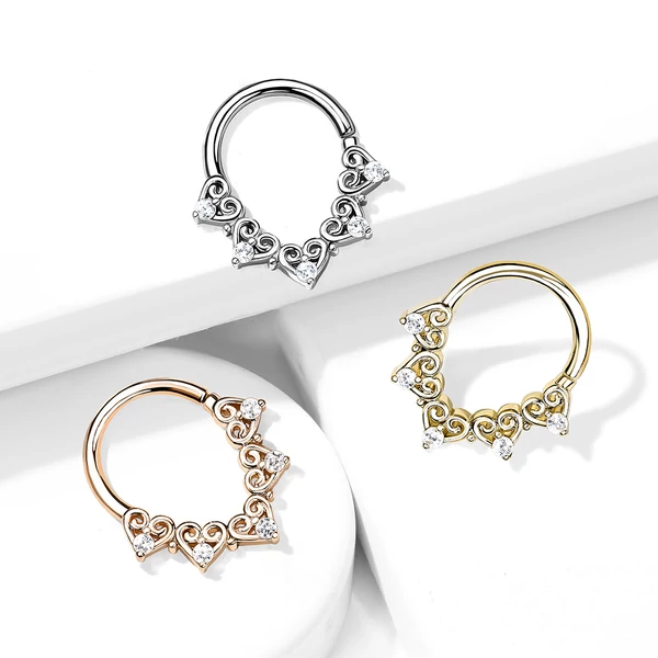 A & ONE Ezüst Színű Septum Piercing