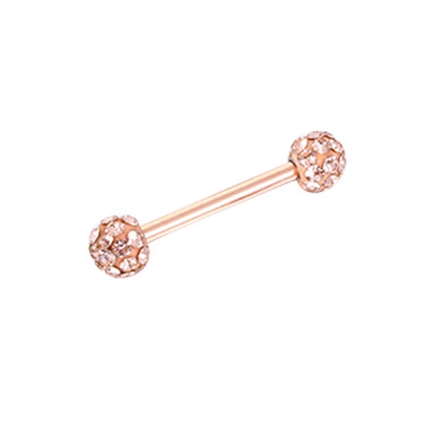 Arany színű strasszköves piercing
