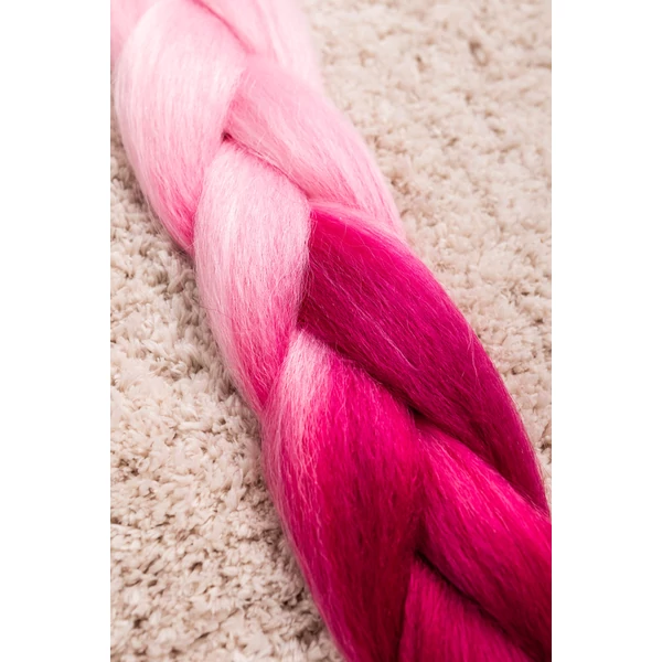 A & ONE Rózsaszín-Pink Ombre Póthaj 120 cm