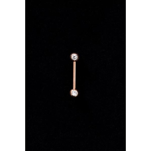 Arany színű cirkónia köves piercing
