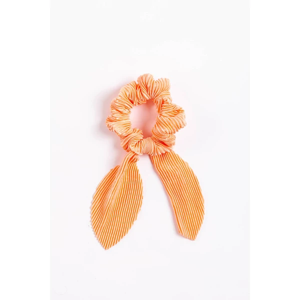 Narancssárga Bordázott Hajgumi Szalaggal Díszítve