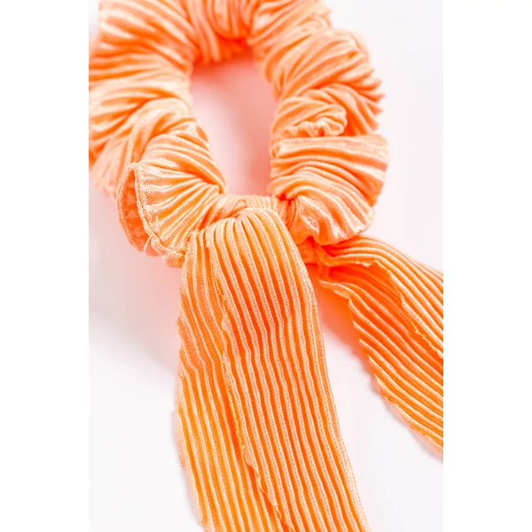Narancssárga Bordázott Hajgumi Szalaggal Díszítve