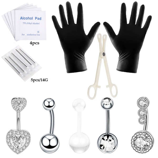 Piercing Készítő Szett Ezüst Piercing Gyűjteménnyel
