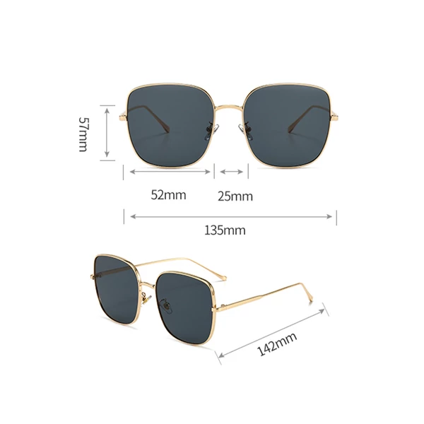 Lila-Pink Lencsés Fényes Arany Keretes Női Napszemüveg