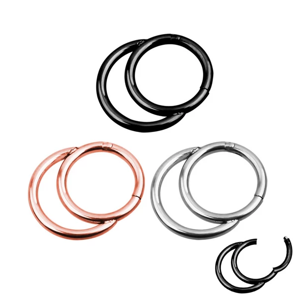 A & ONE Ezüst Színű Rozsdamentes Acél Különleges Karika Fül Vagy Orr Piercing