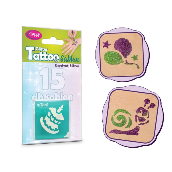 Tytoo Szülinapi Sablon Szett 15 Darabos