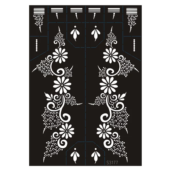 Henna Sablon Virágos És Pontozott Motívumokkal