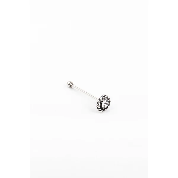 A & ONE S925 Ezüst Orr Piercing Csillogó Kővel Díszítve