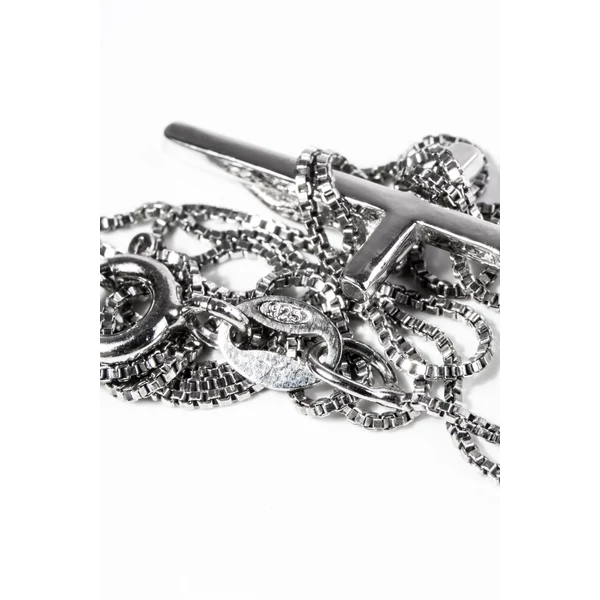 S925 Ezüst Nyaklánc Kereszt Alakú Medállal