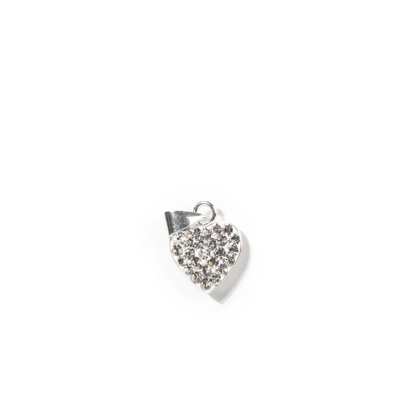 Szív Alakú S925 Ezüst Medál Swarovski Kövekkel