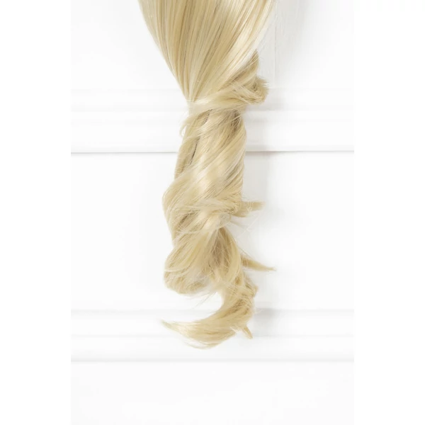 A & ONE Platinaszőke Hullámos Póthaj Copfhoz 45 cm