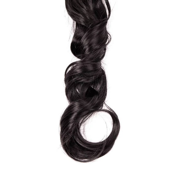 Fekete Hullámos Csatos Póthaj Copfhoz, 60 cm