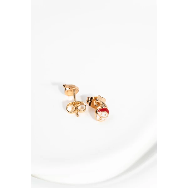 A & ONE Rozsdamentes Acél  Ezüst Hópehely Alakú  Fülbevaló