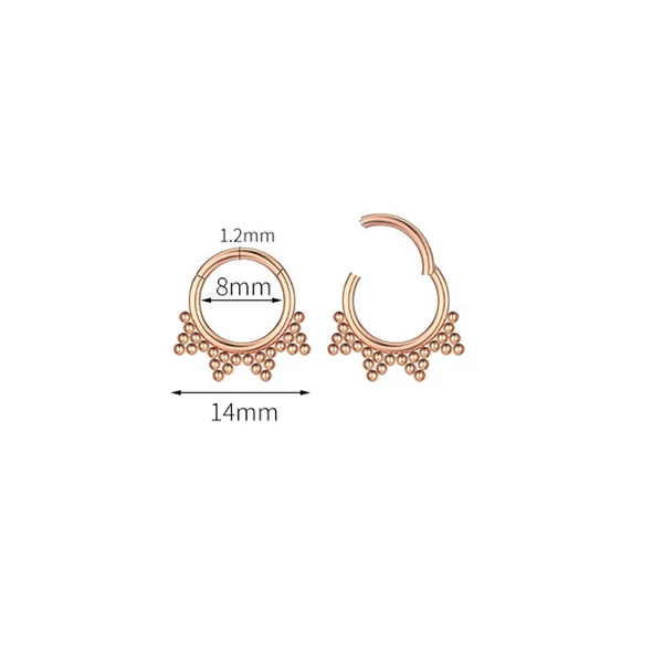 A & ONE Arany Színű 316L Karika Orr/Fül Piercing