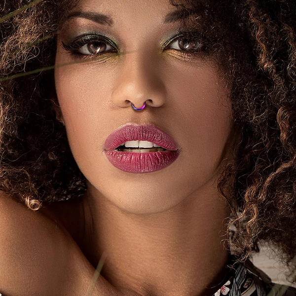 A & ONE Ezüst Színű Titánium Karika Piercing-8 mm