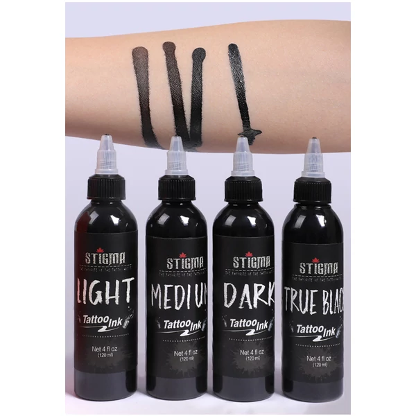 "Dark Black" Fekete Tetováló Festék - 120 ml