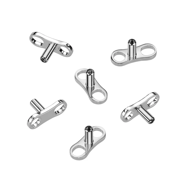 A & ONE Titánium Microdermal Talp Két Lyukas, Szárméret:2,5mm