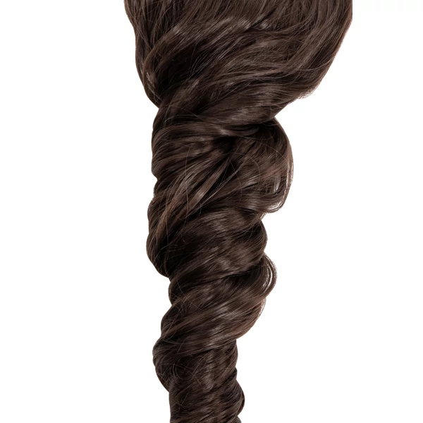 Barna Hullámos Csatos Póthaj Copfhoz - 55 cm
