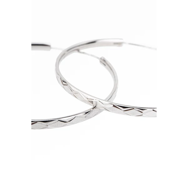 S925 Ezüst Karika Fülbevaló -40mm -4.2g
