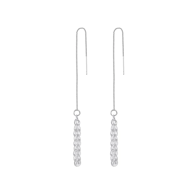 S925 Ezüst Lógós Elegáns Fülbevaló