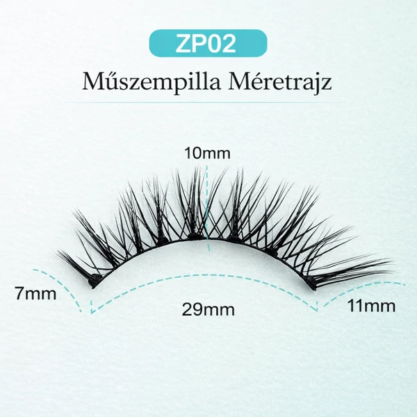 Mágneses Műszempilla Szett – Ragasztó Nélküli, Újrafelhasználható, Gyors Felhelyezésű Szempilla