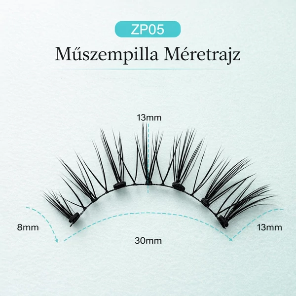 Mágneses Műszempilla Szett – Ragasztó Nélküli, Újrafelhasználható, Gyors Felhelyezésű Szempilla