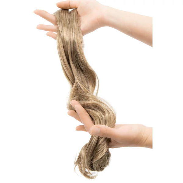 Dohányszőke Csatos Hullámos Póthaj 50 cm