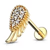A &amp; ONE 14 Karátos Arannyal Bevont Arany Színű Angyalszárny Alakú Piercing