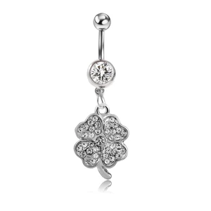 A & ONE Kövekkel Díszített Virágos Piercing