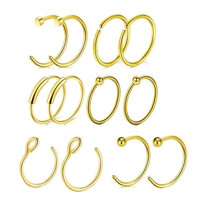 A &amp; ONE Arany Színű Karika Piercing Szett