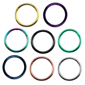 A &amp; ONE Lila Színű Orvosi Acél Karika -12mm-es
