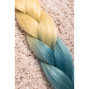 A &amp;amp; ONE Világosszőke-Kék Ombre Póthaj 120 cm