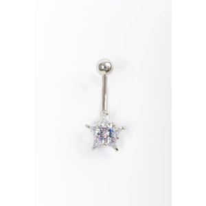 A & ONE Ezüst Színű Csillag Alakú Női Piercing