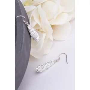 Swarovski Kövekkel Díszített S925 Ezüst Lógós Fülbevaló