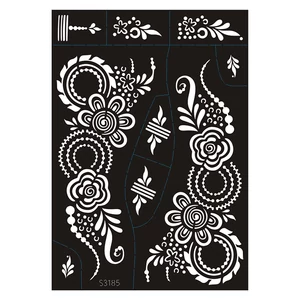 9 Darabos Henna Sablon Bohém Motívumokkal