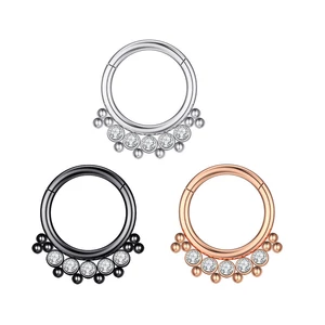 A &amp;amp; ONE Ezüst Színű 316L Karika Orr/Fül Piercing