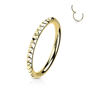 A & ONE Arany Színű Titánium Karika Orr/Fül Piercing