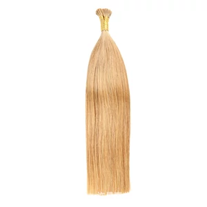 Mézszőke Mikrogyűrűs Póthaj Valódi Emberi Hajból 45 cm #27