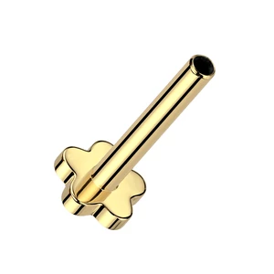 Arany Színű Virág Alakú Titánium Piercing Vég 