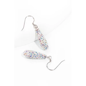 Swarovski Kövekkel Díszített S925 Színes Lógós Fülbevaló