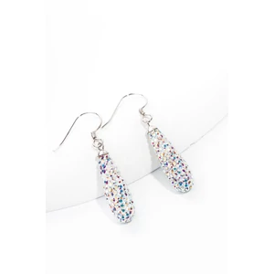 Swarovski Kövekkel Díszített S925 Színes Lógós Fülbevaló