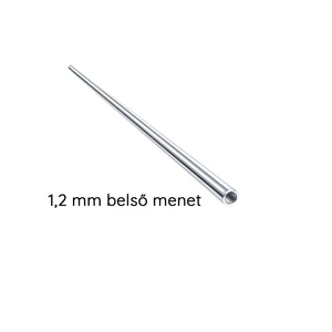 316L Orvosi Acél Belső Menetes Piercing Tű - 1,2 mm