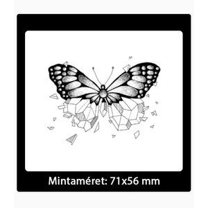 Növényi Alapú Tartós Matrica Tetoválás Lepke Mintával