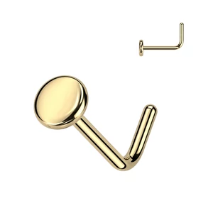 A &amp;amp; ONE Arany Színű Hajlított Titánium Orr piercing
