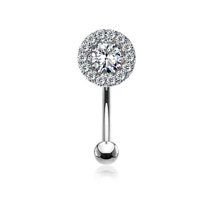Ezüst Színű Kör Formájú Szemöldök Piercing